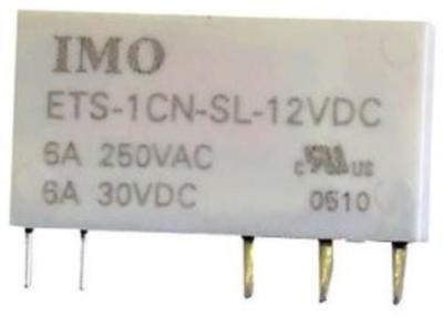 2X Imo Precision Controls Ets-1cn-Sl-24vdc Power Relay,Spdt,24vdc,6a,Pc Board