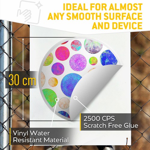 2 x Vinyl Stickers 30cm - Watercolour Dots Art Artist Cool Gift #2550 - Photo 3/9