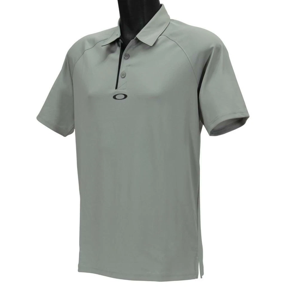 Oakley Elemental 2.0 Polo Mens Size S Small Stone Gray Golf Casual Grey Tee - image 3 of 4