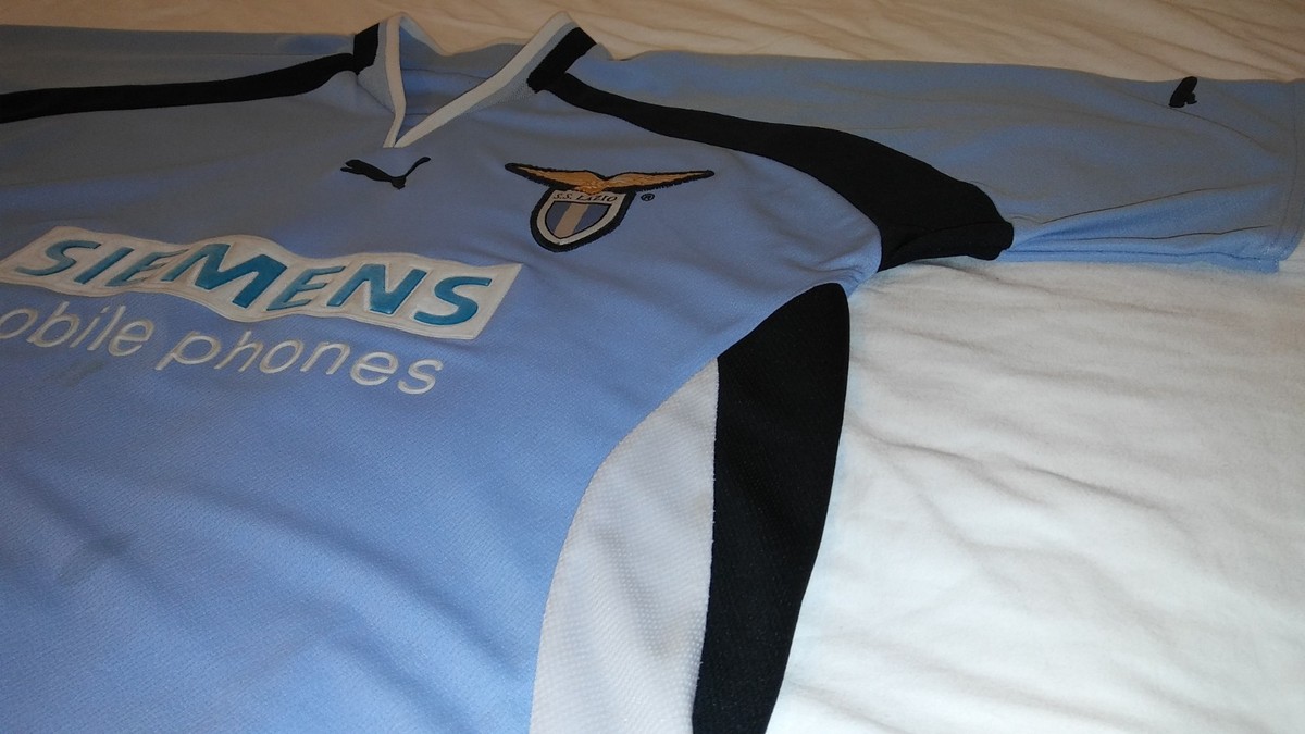 2000 SS LAZIO PUMA L XL ITALY JERSEY ROME Azzurri M XXL