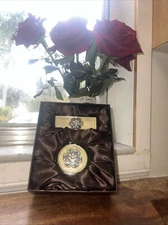 Argento SC Amandier Mirror Compact and Lipstick Case Swarovski Crystal RS Boxed