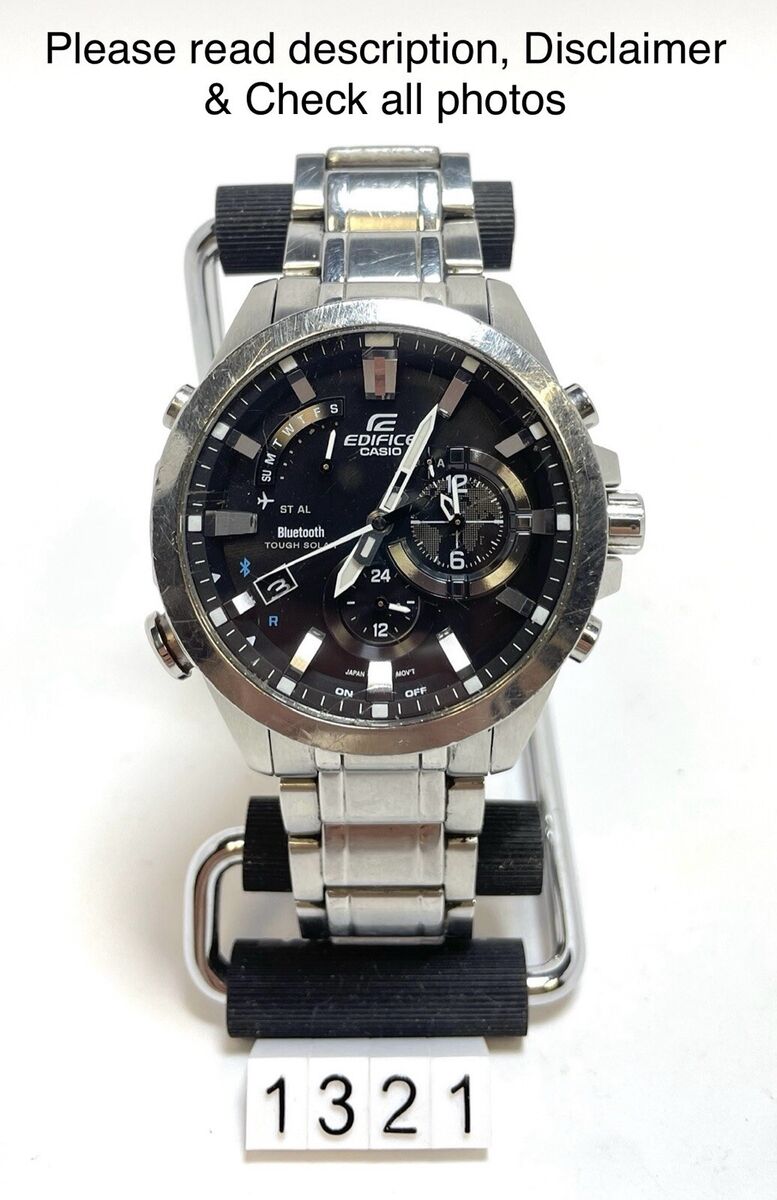 Casio Edifice Tough Solar EQB-510 Bluetooth Steel Watch In Casio Edifice Tough Solar EQB-510 Bluetooth Steel Watch In