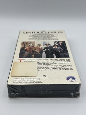 The Untouchables 1987 VHS Brian De Palma Kevin Costner De