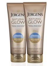 Jergens Natural Glow FIRMING Self Tanner Body Lotion, Fair to Medium Skin Tone