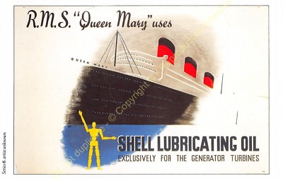 Postkarte Card Werbung Ads SHELL Oil n52 Illustration Artist Unknow