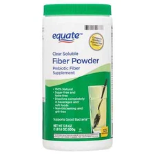 Equate Sugar Free Fiber Supplement Powder, 125 Ct, 17.6 oz..