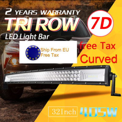 Barra LED Curva De 52 Pulgadas Y 675W Para Jeep, Camionetas Y 4x4 - Luz De Trabajo Triple Fila 7D