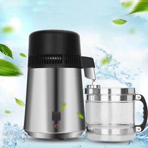 4l Water Distiller Purifier Stainless Steel Glass Jar Premium