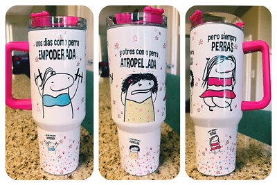 Empoderada  40 oz tumbler with handle