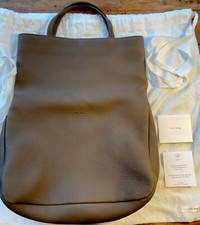 New Tote Handbag “the Row “ Everett Dove Gray Italian Leather All Tags Dust Bag