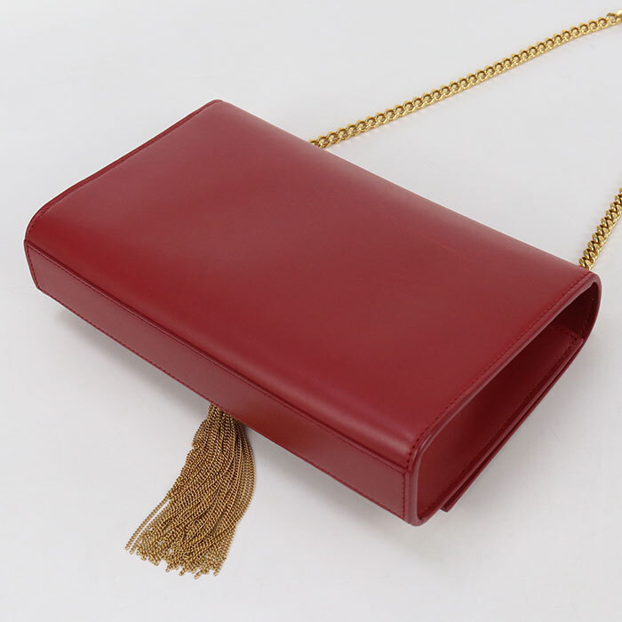 Borsa a tracolla SAINT LAURENT SL90171 nappa media Kate pelle rossa donna