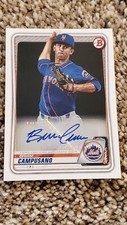 2020 Bowman Briam Campusano Paper Prospect Autograph Auto #PA-BC Mets