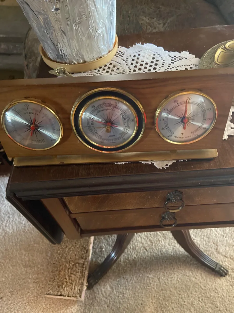 Vintage Jason Desktop Weather Station Thermometer, Barometer, Humidity