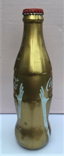 Coca Cola Fußball FIFA Fussball-Weltmeisterschaft 2010TM Gold volle Flasche 330ml 0,33L rote Kappe - Bild 3 von 8