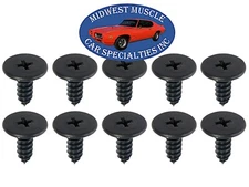 GM Chevelle GTO Camaro Nova 442 Weatherstrip Door Window Trim Rail Screws 10pcs
