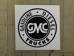  Vintage  GMC  Gas Diesel Trucks sticker  decal  3 diameter eBay