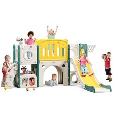 8 in 1 Toddler Slide Set, Kids Slide for Toddlers, Toddler Climber Slide Play...