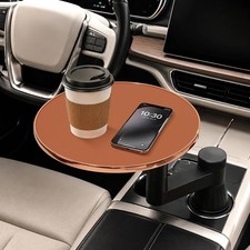 Car Tray Table Car Desk for Laptop, Dual 360 Rotating Cup Holder Tray, Ant...