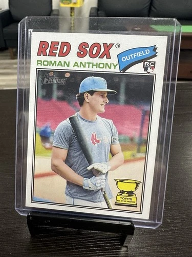 2026 Topps Heritage Roman Anthony IMAGE VARIATION SP Red Sox Rookie Card #86 AC