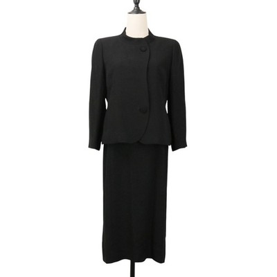 YUKI TORII Formal Twinset Suit Set (Jacket and Dress) , 13AR, Black Women USED