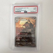 Pokémon Mandibuzz Illustration Rare Holo Sv: White Flare 145/086 PSA 9 2025 on eBay