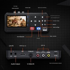 VHS to Digital Converter Video to Digital Recorder with Remote RCA to HDMI New