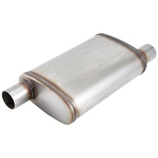 Universal 409 Stainless Muffler Straight-Through Performance Muffler 3"