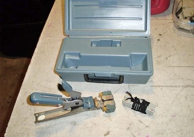 AMP Tyco Electronics VS-3 Picabond Crimp Tool 244271-1 w/ Case Parts As-Is