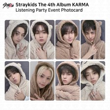 Tarjeta fotográfica de Stray Kids The 4th Album Karma Fans Tienda Escucha Fiesta Evento KPOP