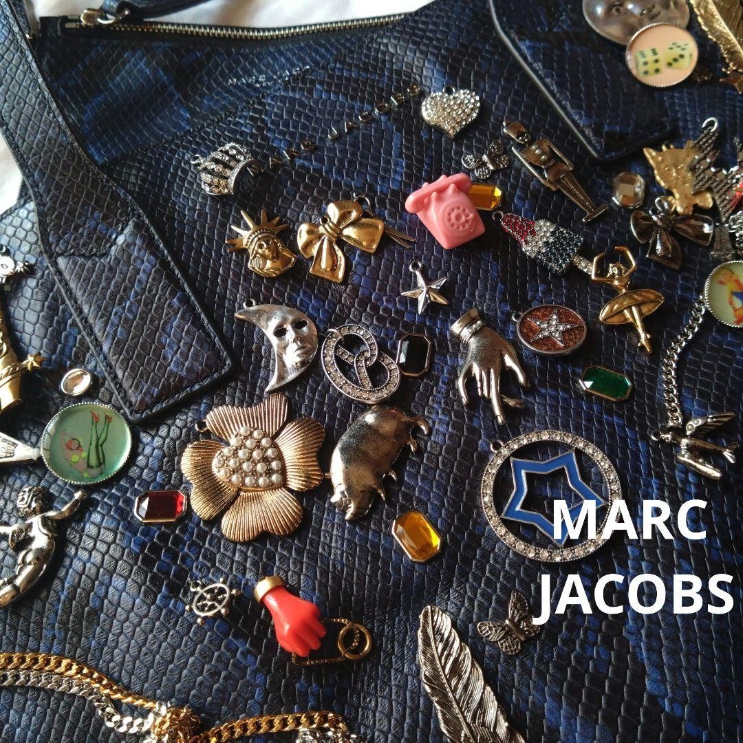 MARC JACOBS Wingman Tote Bag Python Embossed Leat… - image 1
