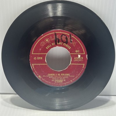 Les Compagnons De La Chanson   The Three Bells 7'' Single 1957 Columbia French