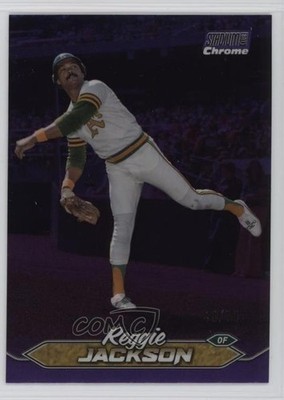 2024 Topps Stadium Club Chrome Purple Refractor /75 Reggie Jackson #276 HOF 1ep6