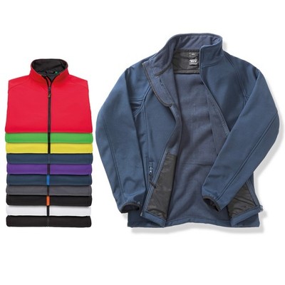 Men's Soft Shell Jacket, Herren Wind Proof Sportjacke, Regen- Wind- Wetterjacke
