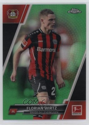 2021-22 Topps Chrome Bundesliga Green Refractor 52/99 Florian Wirtz #69 1b8