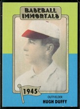 1980-87 SSPC HOF #34c Hugh Duffy VG/VG-EX