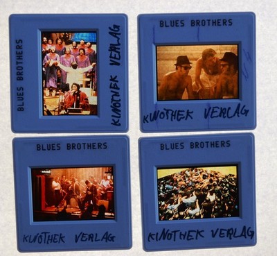 D349 4x Dias / Movie Slides BLUES BROTHERS  John Belushi, Dan Aykroyd