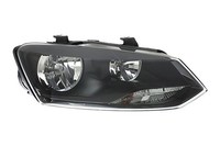 VW Polo Schwarz Doppelscheinwerfer Rechts Passagier Off Side O/S OEM Hella