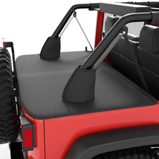 Tonneau Cover for Wrangler JK Unlimited 4 Door 2007-2018 JKU Black
