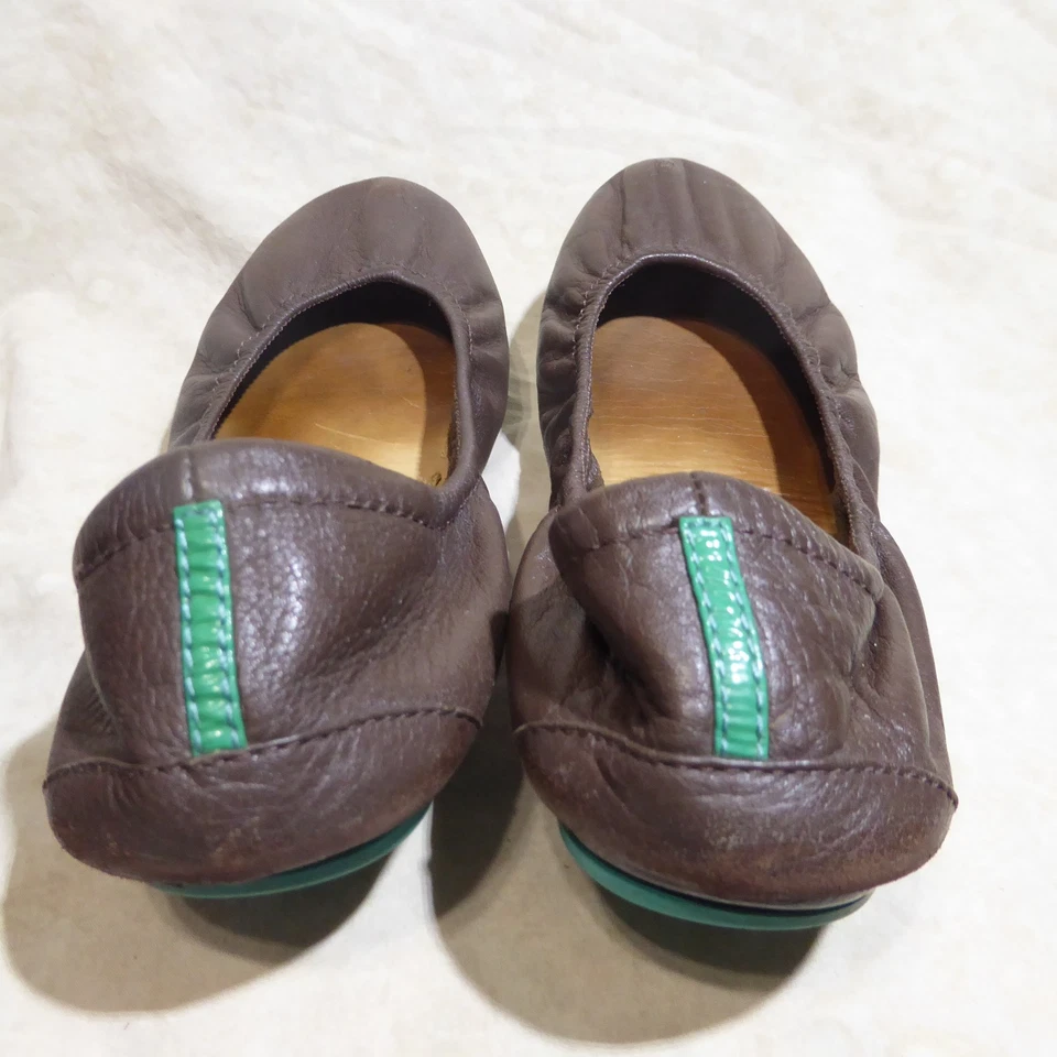 🩰 Corbatas de Gavrieli Plegables Ballet Pisos 9 M Cuero Napa Marrón Chocolate Foto 3 de 4