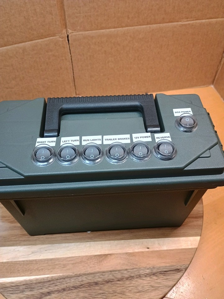 7RV/4&5 Flat Trailer Light Tester Box Power By Milwaukee 18-volt Drill ...