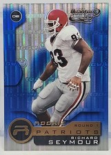2001 Quantum Leaf  #248 Richard Seymour Rookie Rc New England Hof Champion Nfl