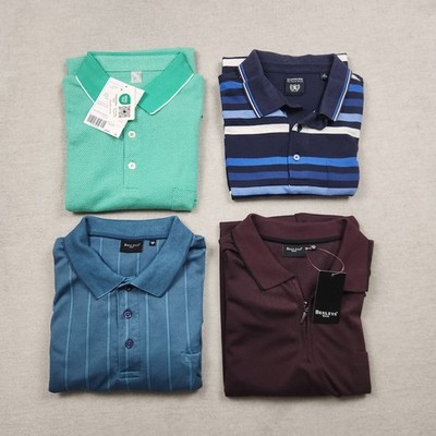 Dunmore Bexleys Herren Poloshirt Polohemd Gr. 56 Polo Shirt Hemd Blau Streifen