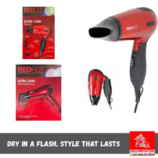 Image of Red Hot Professional Hair Styling Dryer Ultra1200 Travel, Ultra2200 Professional