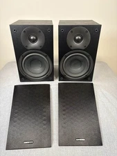 Onkyo D-075 Bookshelf Speakers Pair Black Wood 70W 6 Ohm