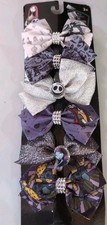 Disney Tim Burton's The Nightmare Before Christmas 6pc. Clip-On Hair Bows Set