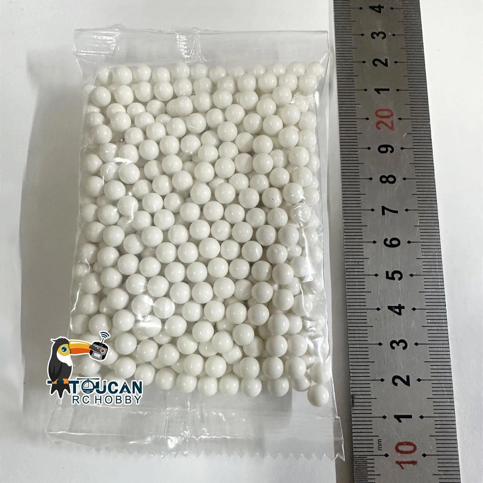 6mm Plastic BB Pellets for 1/16 RC Tank Remote Control Battle Tank Model Parts - image 2 of 2