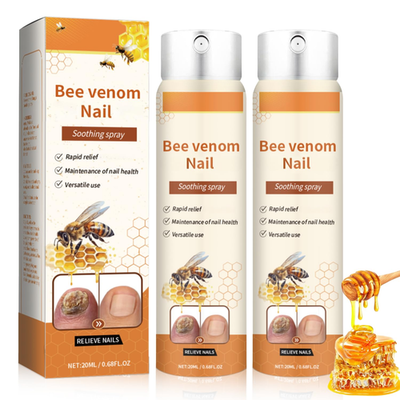 #ad 2Pcs Bee Venom Nail Soothing Spray Advanced Nail Repair Spray Bee Venom Toe Na $18.36