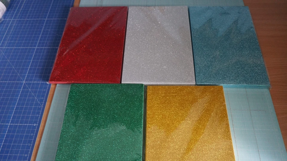 10 Bogen Schaumgummi Moosgummi mit Glitzer 20x30 cm Deko dekorieren basteln - Bild 2 von 3