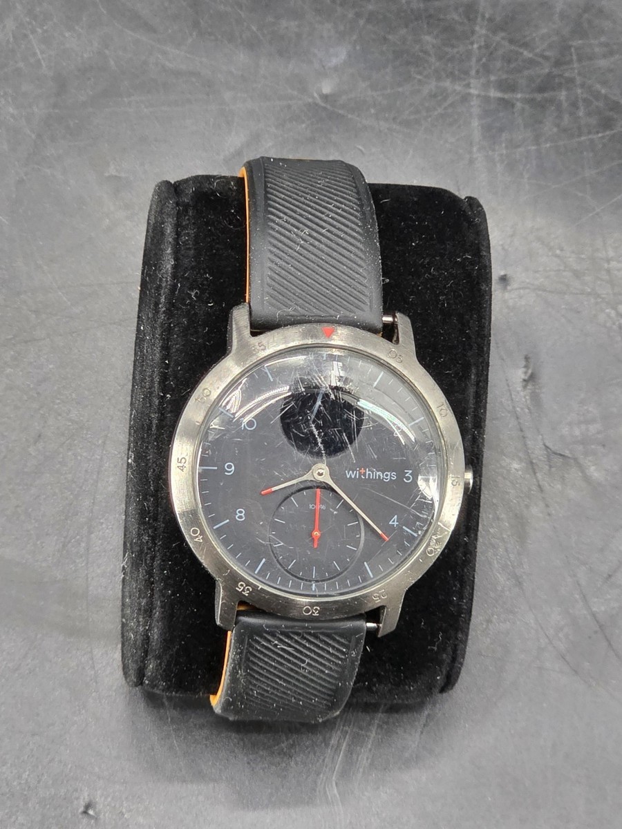 Withings Steel HR Hybrid Smartwatch HWA03B 36mm Black Band | eBay