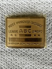 ABC American Bowling Congress. Most Improved Average Belt Buckle